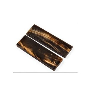 Plaquettes de manche de couteau en corne de buffle noir rayées – Matériau de manche à contraste élevé 1,5” x 5” x 1/4” par Curio Craft - Product Image 6
