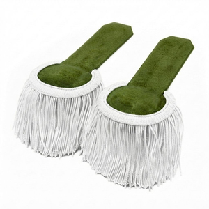 Customizable Gold Bullion wire Eco-Friendly <b>Fringe</b> Shoulder Epaulettes Uniform Epaulettes with Tassels - Product Image 3
