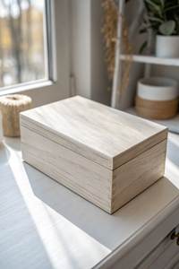 Timber Nest Multipurpose Wooden <b>Box</b> Handcrafted Food Container Rectangular Lid Minimalist Design 1 Layer Dishwasher <b>Storage</b> <b>Box</b> - Product Image 4