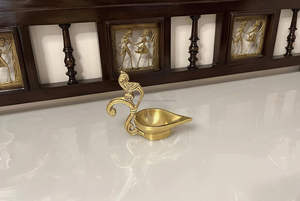 Diya ทองเหลืองสำหรับ pooja I peacock Diya - Product Image 4