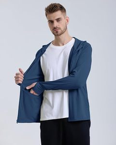 Sudadera con Capucha de Manga Larga para Hombre, Color Sólido, Transpirable, de Poliéster Tejido, Estilo Casual - Product Image 5