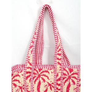 WOODEN BLOCK CRAFT INDIA Small Bohemian Velvet <b>Tote</b> <b>Bag</b> Leopard Print for Trim <b>Summer</b> Beach Use Open Top Cotton Lining Rajasthan - Product Image 5