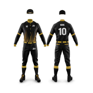 Ensemble d'uniformes de baseball personnalisés professionnels avec logo frontal, maillot respirant léger haute performance et pantalon assorti pour équipes sportives - Product Image 4