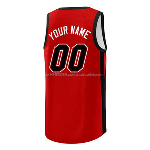 เสื้อบาสเก็ตบอลแบบขายส่ง ระบายอากาศได้ดี ผ้าโพลีเอสเตอร์ ป้องกันแบคทีเรีย แห้งเร็ว มีไซส์ใหญ่ สำหรับฝึกซ้อม - Product Image 6