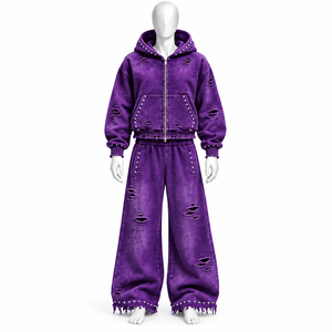 Latest Wholesale Jogging Suit Hoodie and <b>Jogger</b> Set 100% Cotton Oversized <b>Baggy</b> Sports Tracksuit for <b>Men</b> - Product Image 3
