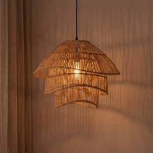 Handwicker Rustic Rattan <b>Lamp</b> Shade for <b>Kitchen</b> Island Pendant Light <b>Lamp</b> Shade Replacement from Vietnam Factory - Product Image 3