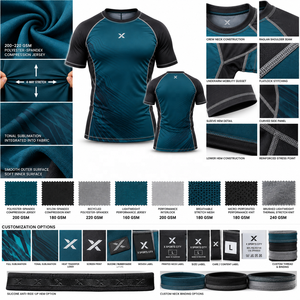 Maillots de bain à manches courtes pour hommes |   Bordeaux Bleu Vert Rouge Violet |   Fabricant OEM ODM |   Vêtements de sport |   Sublimation | - Product Image 4