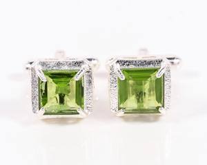 Mancuernillas Personalizadas de Lujo para Hombre |   Mancuernillas de Acero Inoxidable y Plata de Ley 925 |   Joyería al por mayor para puños de camisa de negocios y bodas - Product Image 1