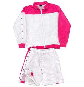 Ensemble de survêtement unisexe bleu marine grande taille avec cordon de serrage, capuche, pantalon à revers élastiques, léger, respirant, design sportif - Product Image 4