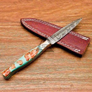 Nueva Llegada en Stock: Cuchillos de Hoja Fija DIY de Alta Calidad con Mango de Madera, OEM, Acero Inoxidable y Damasco Personalizado - Product Image 3