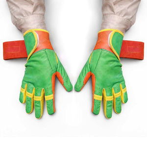 Guantes de Béisbol de Cuero Hechos a Medida, Profesionales, Más Vendidos, con Cierre de Velcro Ambidiestro, Diseño Personalizable, para Entrenamiento - Product Image 3