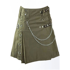Kilt Híbrido Casual Tartan SKILLED SPORTS de Primera Calidad para Damas, con Correas de Cuero Ajustables, Colores y Tallas Personalizables - Product Image 1