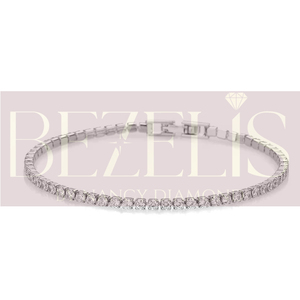 Pulsera de tenis con diamantes cultivados en laboratorio, oro real de 10K, 14K, 18K, cierre plegable, regalo de boda para mujer, fabricante de joyería fina - Product Image 2