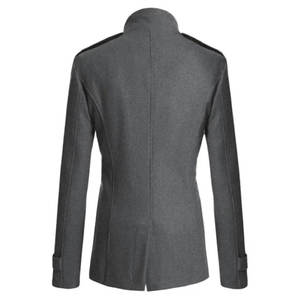 Manteau Trench Élégant en Mélange de Laine pour Homme – Veste d'Hiver Chaude et Longue pour l'Automne – Style Urbain Décontracté et Habillé – Vente en Gros - Product Image 3