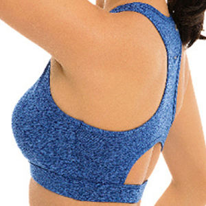 High Quality Custom Design Women's <b>Plus</b> <b>Size</b> <b>Sports</b> <b>Bra</b> Front Breathable Seamless High for Workout Fitness Medium OEM Service - Product Image 5