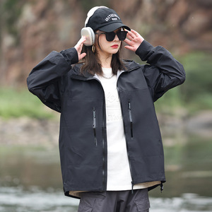 Durable Sage Green Rain <b>Jacket</b> Waterproof Hooded Coat for <b>Men</b> Multi Pocket Rainwear Sporty Outdoor Windbreaker Hiking Top New - Product Image 4