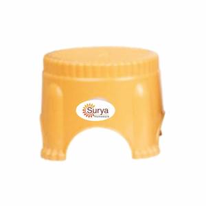 Taburete redondo de plástico premium, resistente y duradero, multiusos para el hogar y la cocina. - Product Image 5