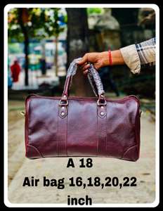 Bolsa de Viaje de Cuero Hecha a Mano, con Cierre de Cremallera, Tamaño Personalizado, Gran Capacidad, de Lujo, para Ropa y Uso Diario - Product Image 2