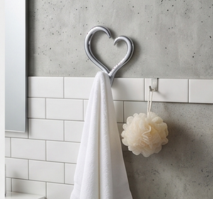 Premium Heart Shape Metal Wall <b>Hooks</b> Mirror Polished Finish Novelty Design For Indoor Use Anti Rust Feature Stylish Home Decor - Product Image 4
