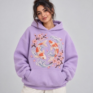 Modern <b>women</b> embroidery <b>hoodie</b> offering <b>soft</b> texture cozy warmth elegant embroidery and flexible comfort for everyday - Product Image 1