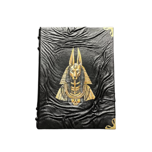 Grimorio Antiguo de Anubis |   Diario de Cuero con Diseño de Dioses Egipcios |   Libro de hechizos esotéricos hecho a mano |   Cuaderno de Arte Mitológico y Libro de Sombras - Product Image 1