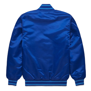 Chaqueta Universitaria de Satén con Logotipo Personalizado OEM, Chaquetas Bomber, Ropa de Hombre a la Moda, Chaqueta de Béisbol Brillante y Sedosa Estilo Hip Hop para Hombre - Product Image 4