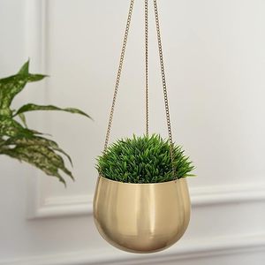 Meilleure vente de jardinière suspendue dorée pour la décoration intérieure et le jardin à un prix abordable - Product Image 2