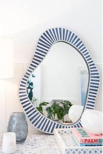 Miroir décoratif mural indien traditionnel moderne en os incrusté, le plus vendu, pour chambres, bureaux et murs de galerie - Product Image 5