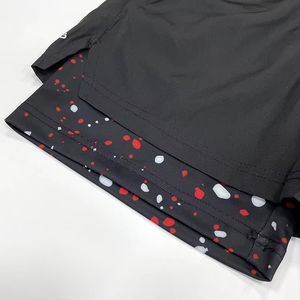Pantalones Cortos Deportivos de Dos Piezas Personalizados con Cordón Ajustable y Bolsillos con Cremallera, Pantalones Cortos para Correr, Pantalones Cortos de Entrenamiento de Verano con Entrepierna de 5 Pulgadas - Product Image 6
