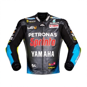 เสื้อแจ็คเก็ตมอเตอร์ไซค์หนังจิงโจ้ MotoCP Ramaha รุ่นสั่งทำพิเศษ สำหรับแข่งรถ/ชุดแจ็คเก็ตสำหรับสนามแข่ง ระดับการป้องกัน CE - Product Image 1