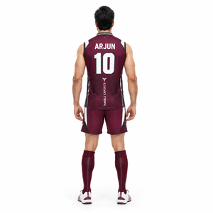 Men's Sleeveless Techwear Tank <b>Top</b> Set-150GSM Poly <b>Mesh</b> Field Hockey Jersey for Indoor Court Play Custom OEM - Product Image 2
