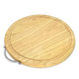 Planche à découper en bois de forme rectangulaire avec poignée, planche à découper de cuisine - Product Image 2