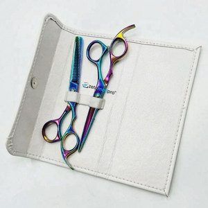 Tijeras Profesionales para Cortar Cabello, de Acero Sostenible, Tijeras de Belleza de Acero Inoxidable, Tijeras de Plasma Arcoíris para Peluquería - Product Image 6