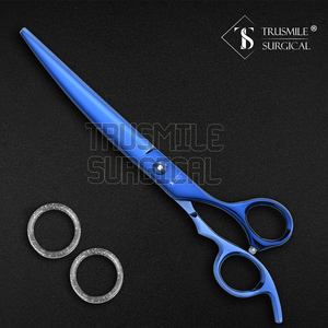 Vente en gros de ciseaux à cheveux ciseaux de coiffeur en acier inoxydable ciseaux de coiffeur bleus de qualité supérieure - Product Image 2