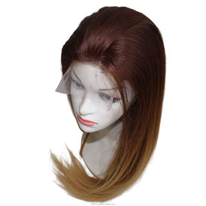 Natural piano waterwave wig, HD Lace Front Wigs Fashion Straight Human Hair Wig With Hand-Tied Highlights Vietnam Origin - Product Image 1