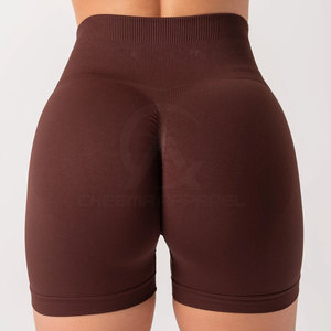 กางเกงขาสั้นผ้าเนื้อนุ่มยืดหยุ่นสูง ดีไซน์ไร้ตะเข็บ ยกกระชับสะโพก เหมาะสำหรับโยคะ ฟิตเนส และออกกำลังกาย - Product Image 4