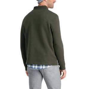 Sudadera de invierno para hombre, de color sólido, con media cremallera, transpirable, de poliéster/algodón, personalizable, con costuras resistentes y de larga duración. - Product Image 2