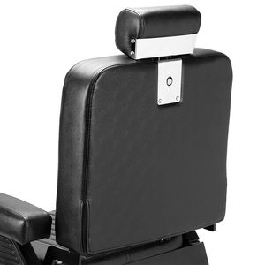 Poltrona da Barbiere Reclinabile di Alta Gamma per Uomo, Sedia da Parrucchiere Nera - Product Image 6