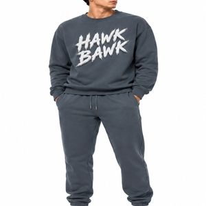 Conjunto Deportivo Casual Personalizado para Hombre, Sudadera de Manga Larga con Cintura Elástica, Estilo Casual para Otoño, Ajuste Cómodo - Product Image 1