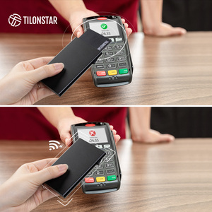 TILONSTAR TWM200 Luxury Universal Anti Theft RFID Blocking Wallet Aluminum Case Smart Pop up Credit <b>Card</b> <b>Holder</b> - Product Image 3