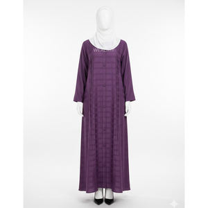 Kaftan Abaya Longue Droite en Chiffon pour Femme, Modeste, Style Vintage, Écologique, 100% Soie Naturelle, Personnalisable, Vente en Gros, pour Adultes - Collection 2026 - Product Image 1