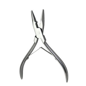 Professional Stainless Steel Hair <b>Extensions</b> Plier For Micro Link <b>Beads</b> Hair <b>Extension</b> Tools Silver Color Single Piece - Product Image 3