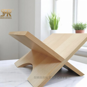 Soporte de libro plegable hecho a mano Rehal de madera Premium para Corán y lectura de la Biblia decoración de la habitación de oración ligero y portátil - Product Image 4