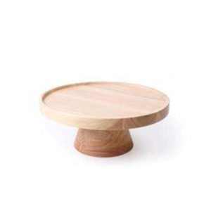 Support à gâteau rond en bois écologique, compatible lave-vaisselle - Product Image 4