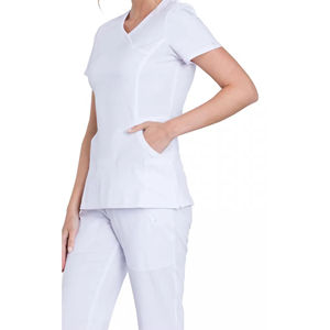 Conjunto de Uniformes Médicos Unisex Elegantes, Personalizados OEM, Hermosos Uniformes de Hospital, Tela de Poliéster de Primera Calidad, Tejido por Beautician - Product Image 5