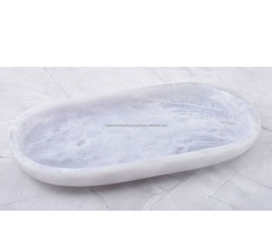 แผ่นเสียงเรซินอีพ็อกซี่ทรงสี่เหลี่ยมผืนผ้าดีไซน์เป็นคลื่นคริสตัลทำมือรูปคลื่นทรงสี่เหลี่ยมผืนผ้าเป็นมิตรต่อสิ่งแวดล้อมดีไซน์แบบทันสมัย - Product Image 2