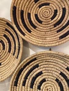 Decorative Seagrass Bohemian Round <b>Wall</b> Hanging Abstract Pattern Washable Living Room Home Decor - Product Image 5