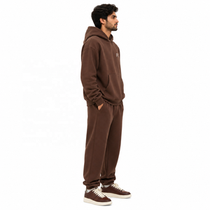 Conjunto de Sudadera con Capucha Oversize y Pantalones Jogger para Hombre, de Forro Polar Grueso, Proveedor Mayorista OEM ODM - Product Image 2