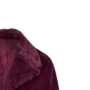 Manteau d'hiver pour femme, chaud et épais, en fourrure, à manches longues, boutonné, en coton et polyester, coupe décontractée, pour tous les jours - Product Image 6