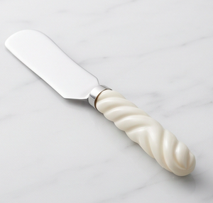 Juego de cuchillos para queso de 3 piezas, hoja de acero inoxidable con mango retorcido, tenedor y espátula, utensilios de cocina - Product Image 4